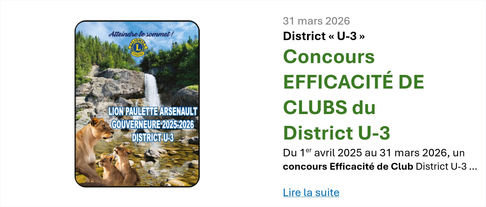 Efficacité de Clubs